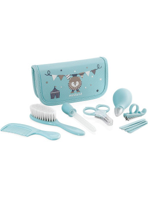 Miniland- Beauty-case baby con 7 accessori Azzurro